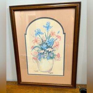 Cottagecore Custom Matted & Framed Bonnie Butler Signed Print 349/3000